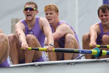 Durham University men's 4- racing at Henley Royal Regatta
