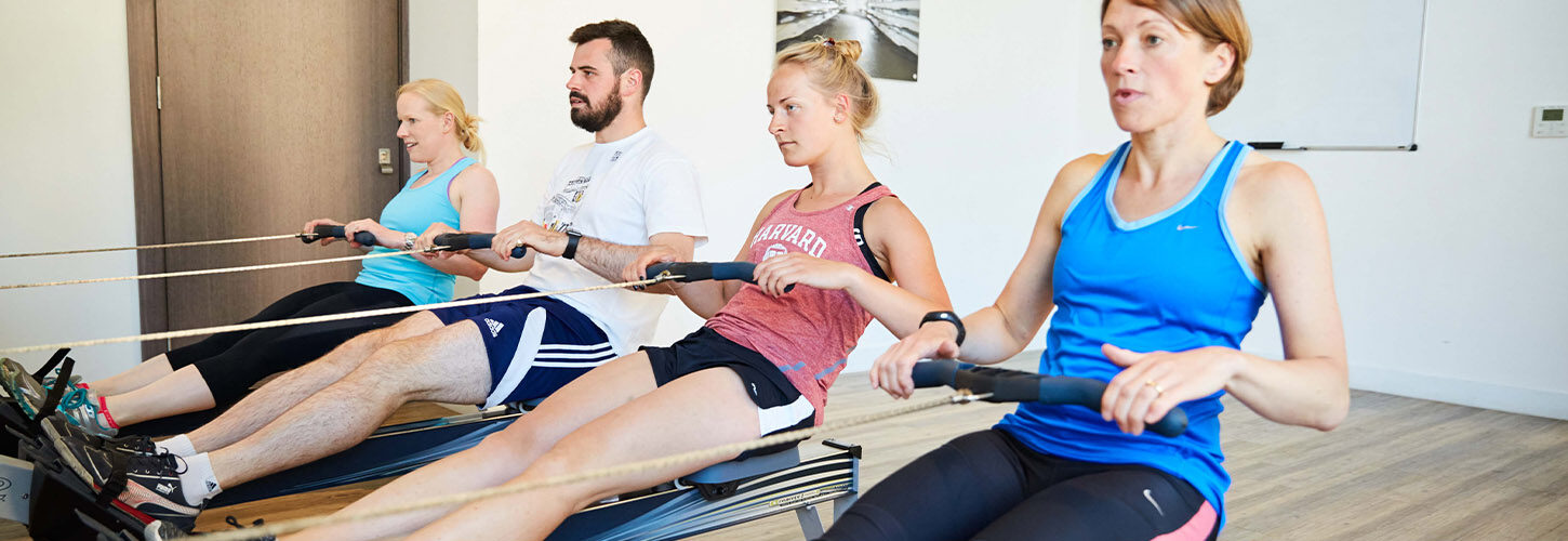 Indoor rowing class