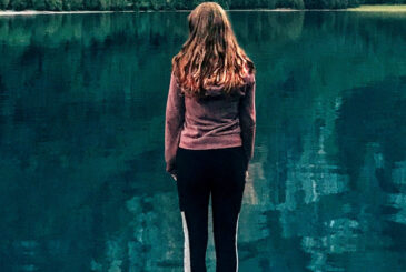 Woman looking at lake