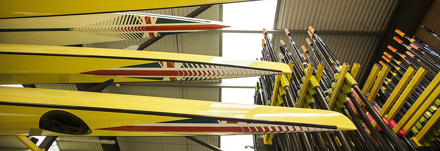 Boats with Union flags on