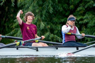 women's crew celebrating