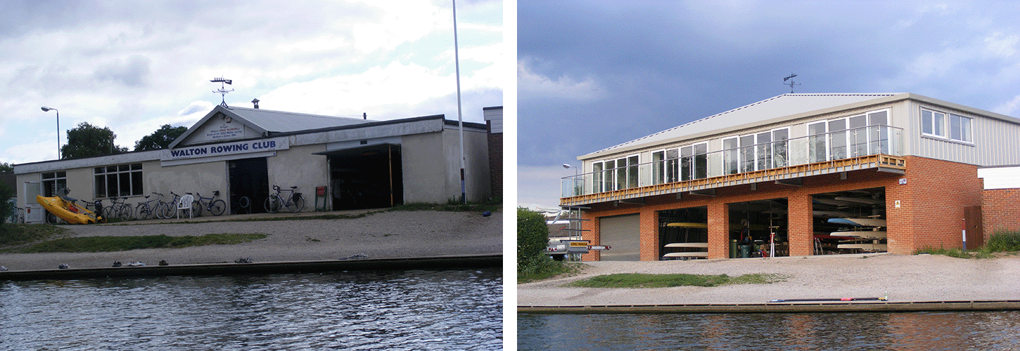 Walton RC buildings old and new