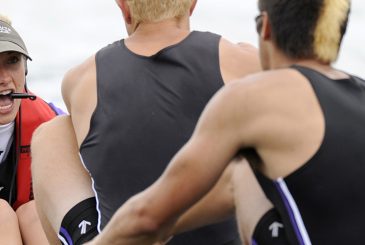 woman coxing eight