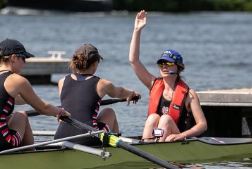 Cox at start of race