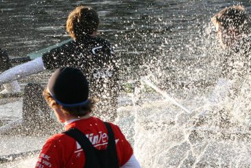 rowing race in very rough conditions