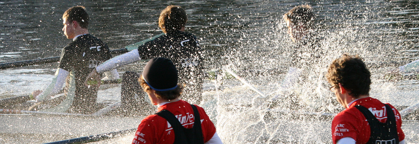 rowing race in very rough conditions
