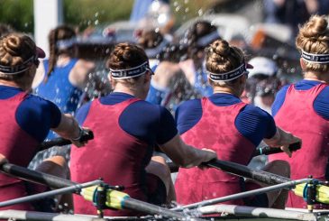 women's eights racing