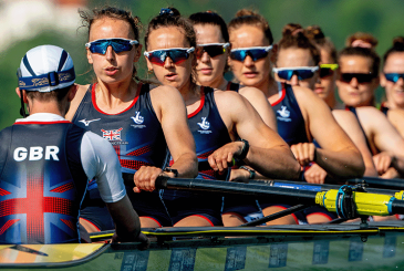Eight going off the start