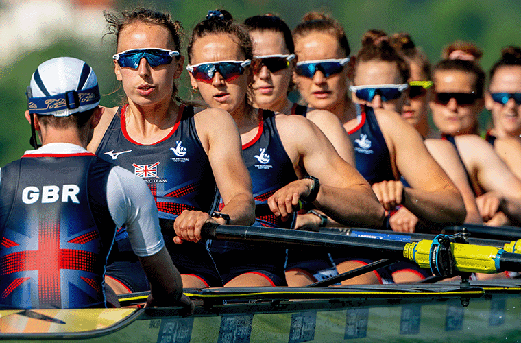 Eight going off the start