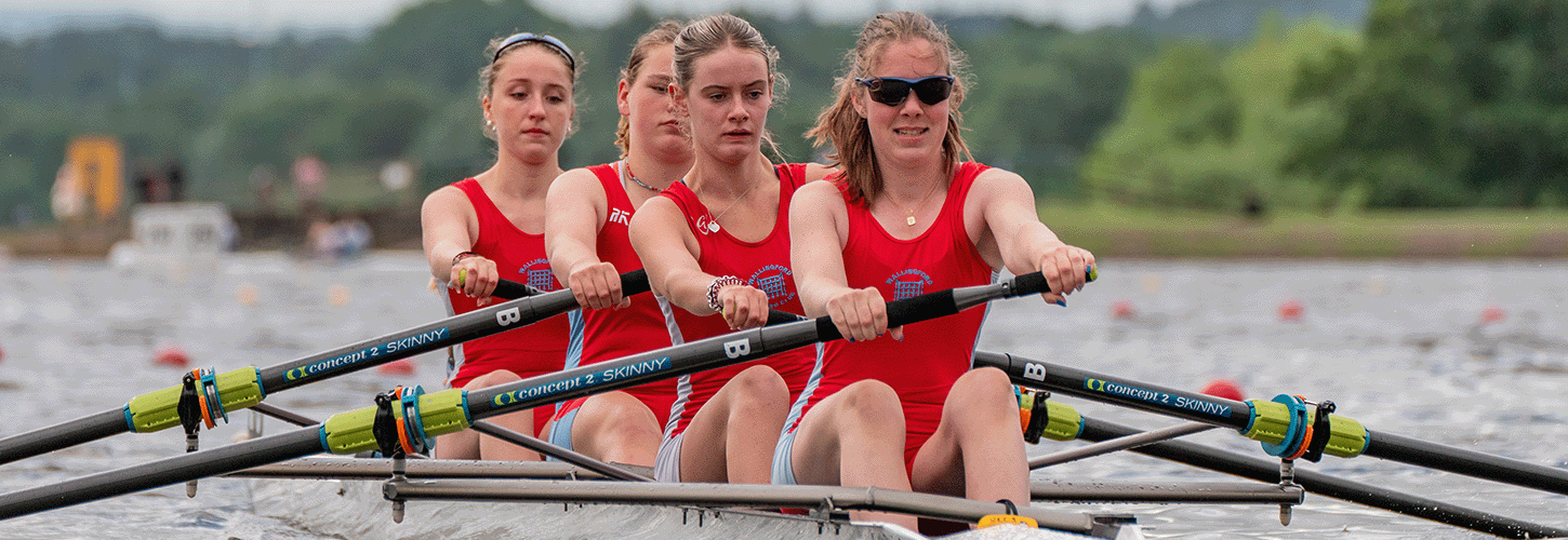 J16 women's four in Wallingford RC kit