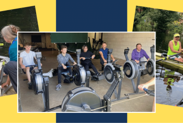 Young adults learning to row at Yare BC