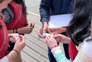 Water quality sampling at Fulham Reach BC