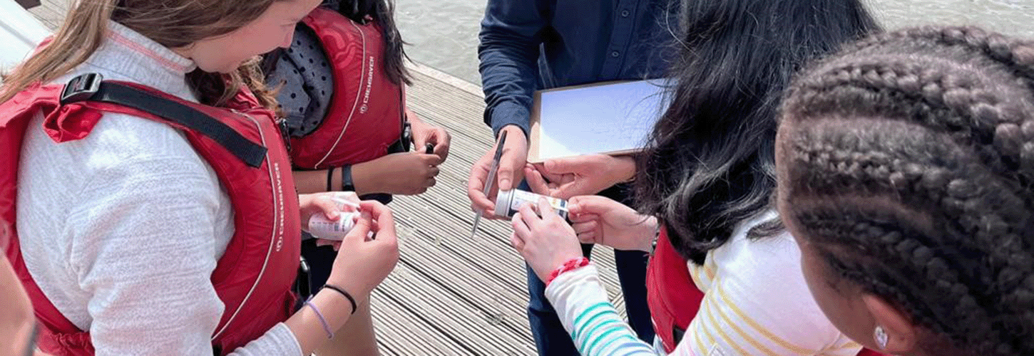 Water quality sampling at Fulham Reach BC