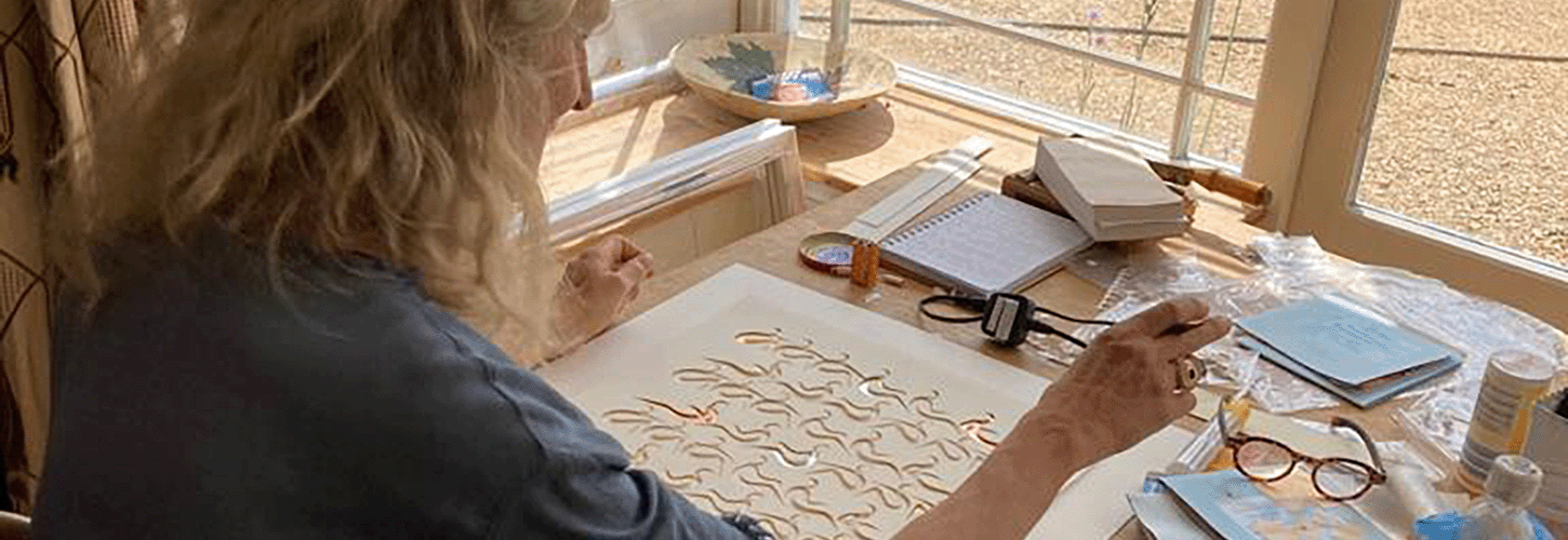 Annabel Eyres working