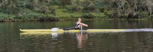 Sculler approaching the catch