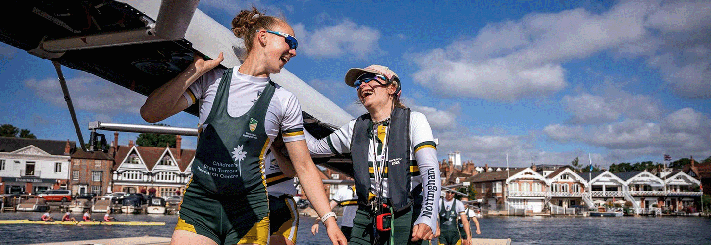 University of Nottingham rower and cox