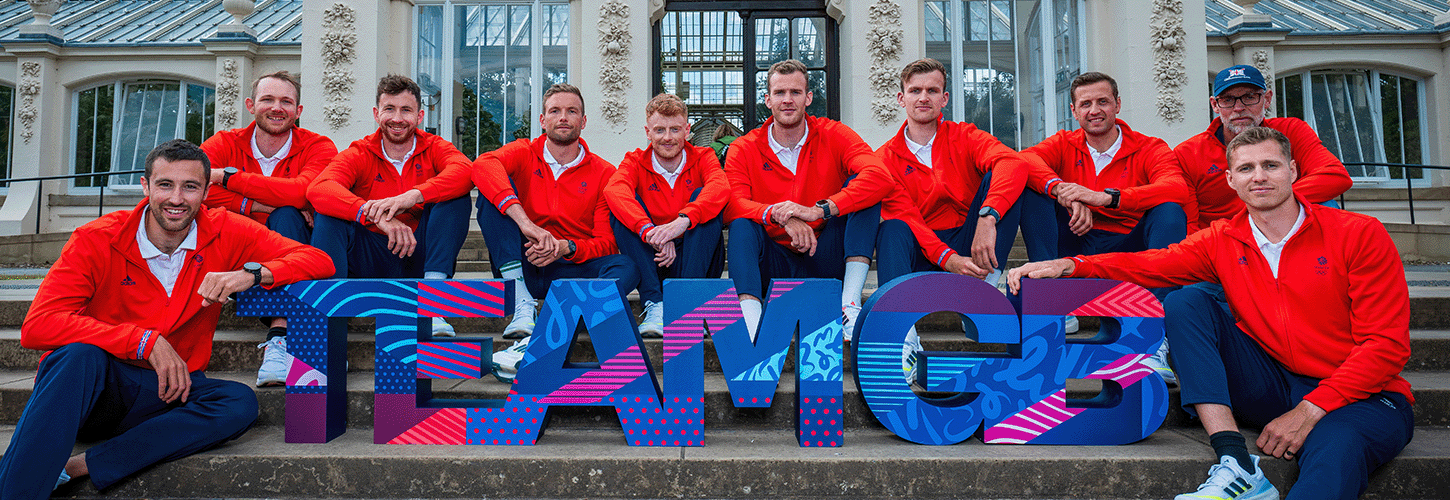 GB men's eight with TEAM GB letters