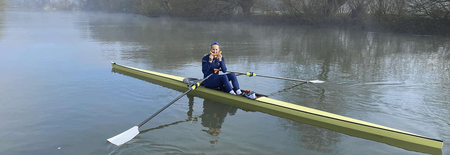 Heidi Long with smiling banana