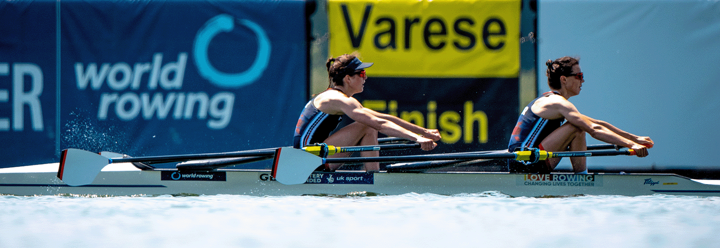 GBR LW2x setting world best time at World Cup II in 2023