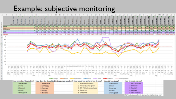 Example of subjective monitoring